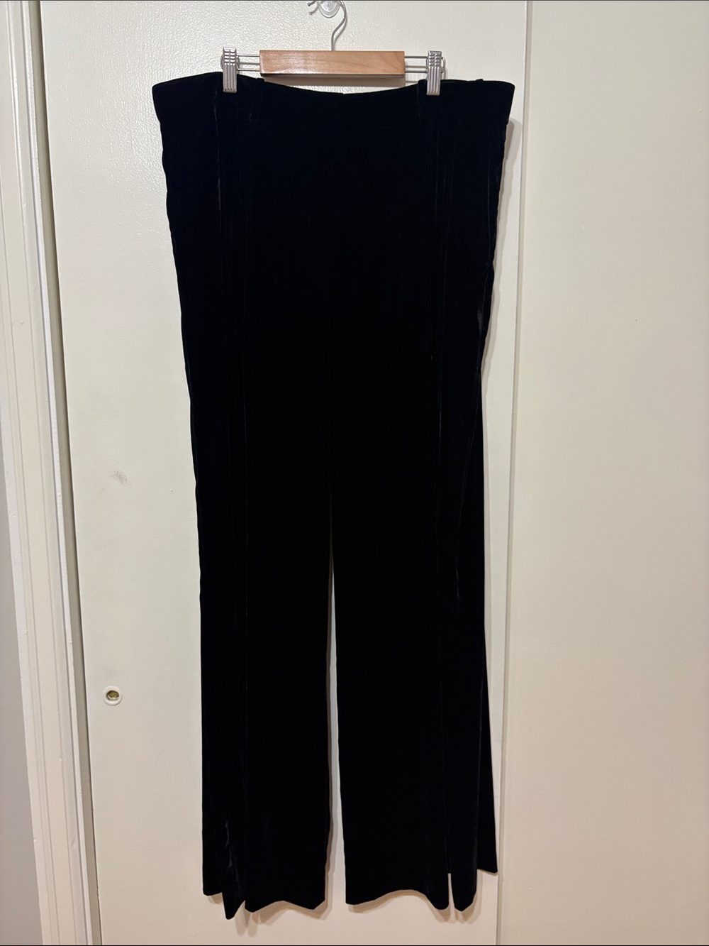 NWT Theory black velvet pants sz 14